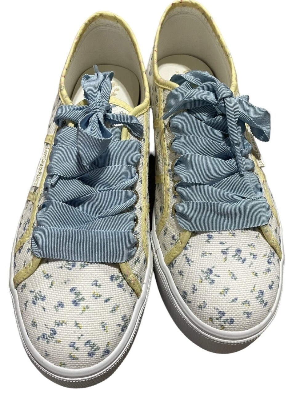 Superga x LoveShackFancy Shoes Womens Size 9 Platform S11242W Lace Up Sneakers